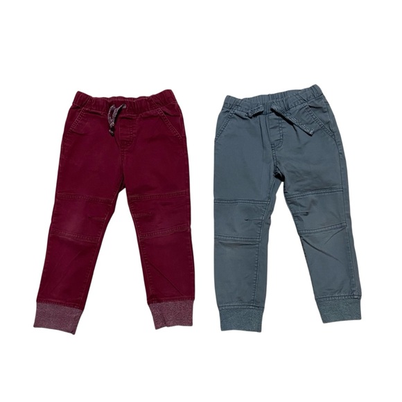 Cat & Jack Burgundy and Gray Kids' Joggers - Picture 1 of 9
